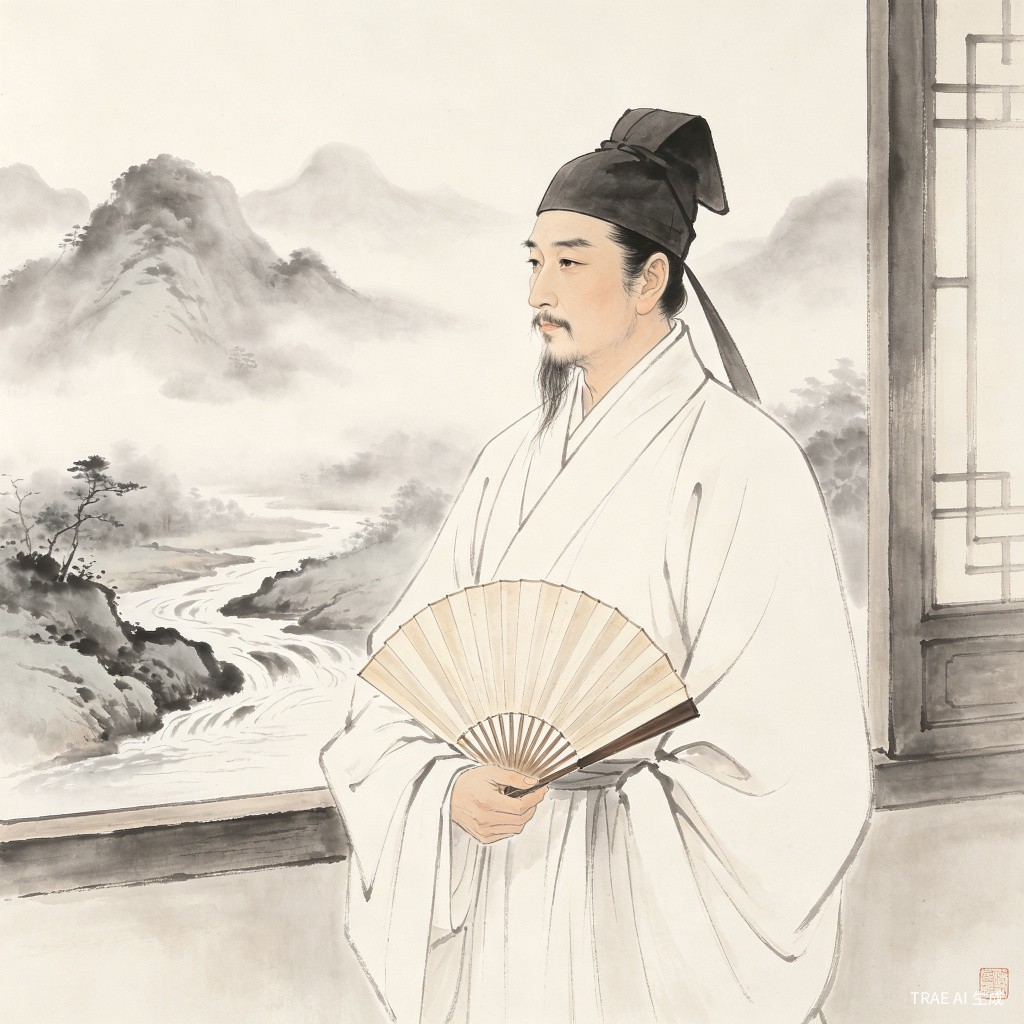 韦应物画像