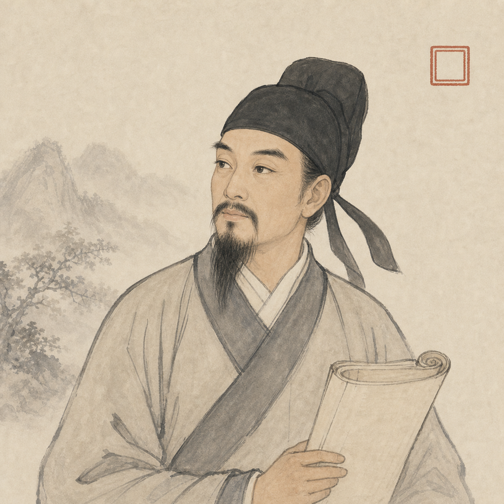 李商隐画像风格插图